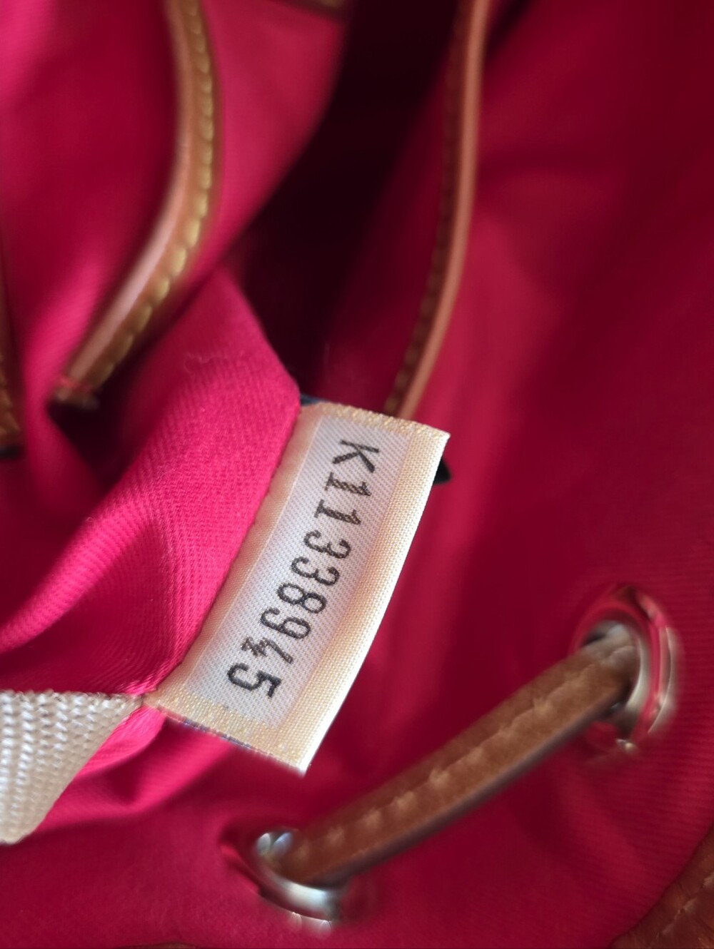 Dooney & Bourke Burgundy Monogram Y2K Logo Drawstring Shoulder Bucket Bag Luxury - Picture 8 of 16